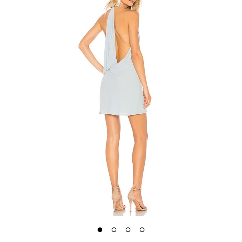 Revolve NBD Flora Dress - light blue halter - Picture 2 of 7